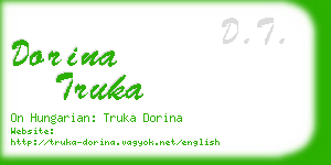 dorina truka business card